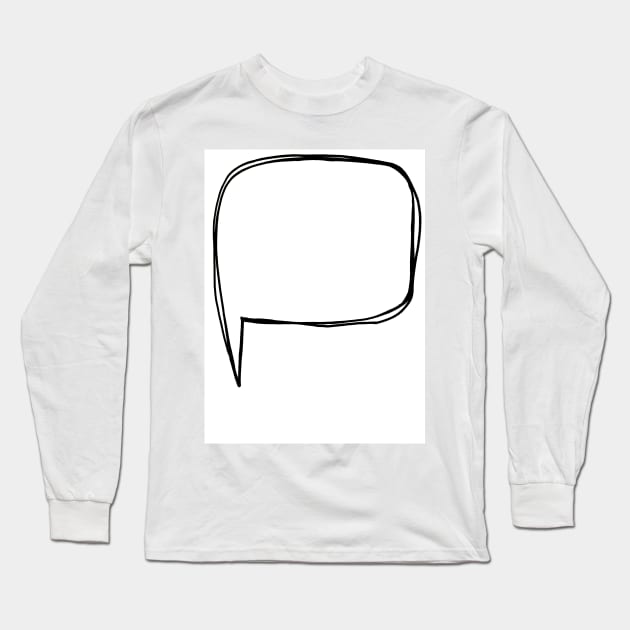 Speech bubble Long Sleeve T-Shirt by froggos